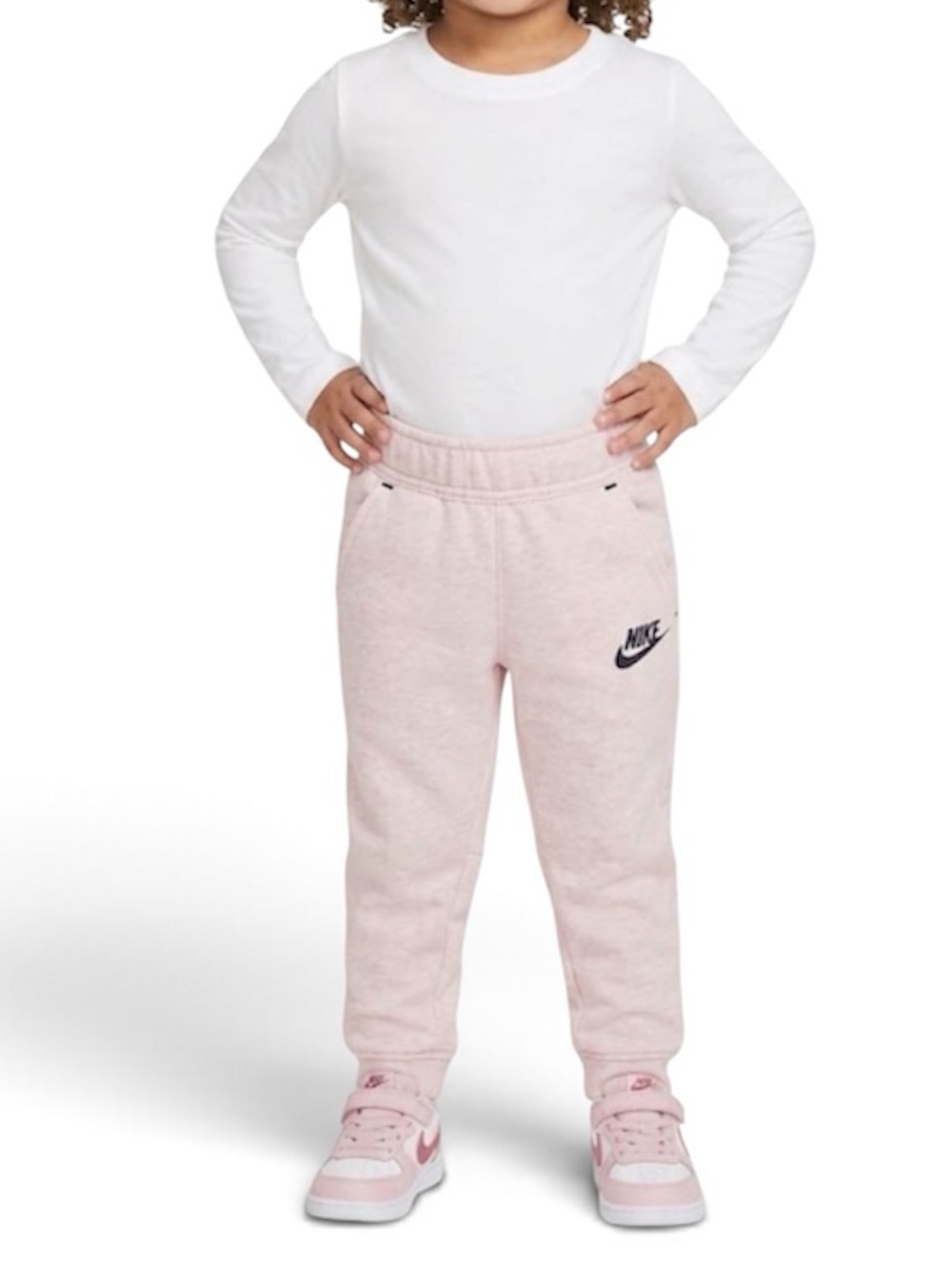 Nike Light Pink Kids Fleece Joggers
